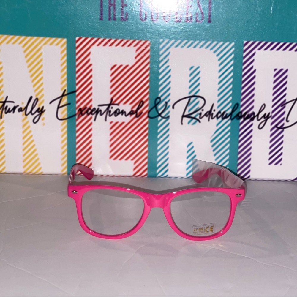 Vibrant Pink Glasses